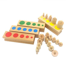Load image into Gallery viewer, Knobbed cylinders - Sensorial Montessori - Wood N Toys