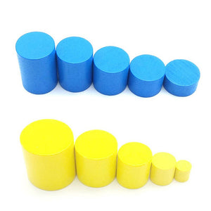 Knobbed cylinders - Sensorial Montessori - Wood N Toys