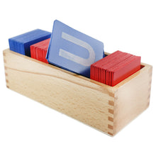 Load image into Gallery viewer, Sandpaper letters box - Montessori Language - Wood N Toys