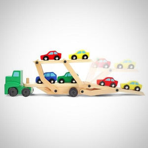 Trailer truck and cars - Wood N Toys