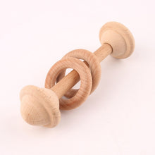 Load image into Gallery viewer, Natural wooden baby rattle - Toddler - Wood N Toys