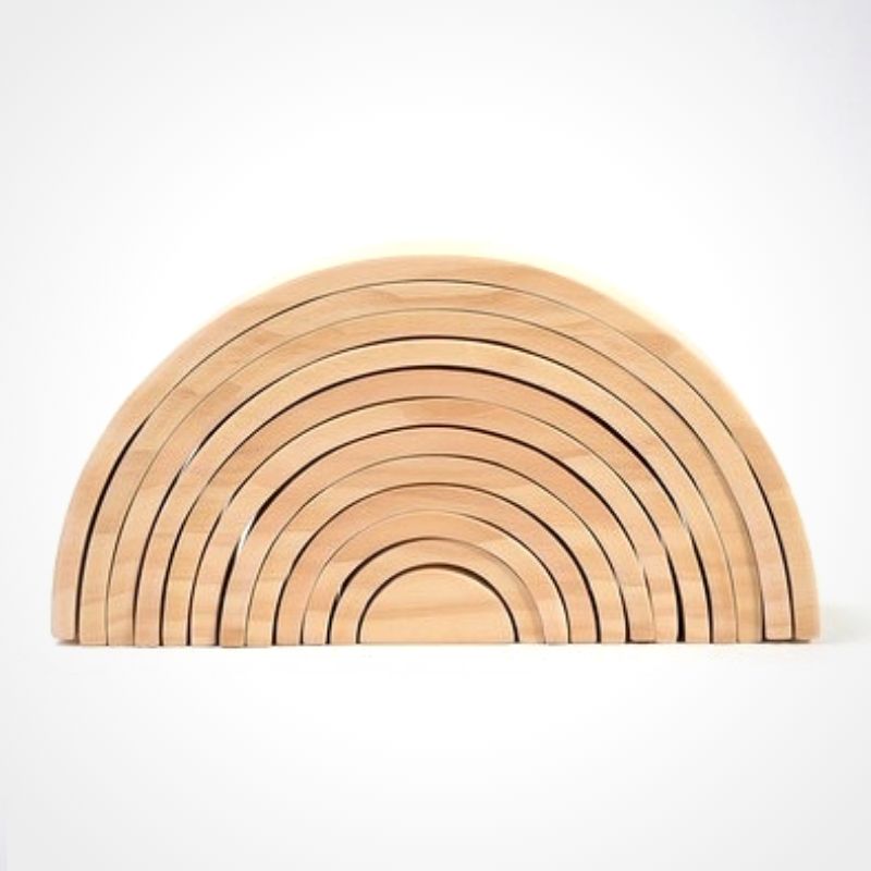 Natural wooden rainbow - Educational material - Wood N Toys