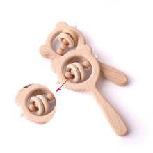 Load image into Gallery viewer, Natural wooden baby rattle - Toddler - Wood N Toys