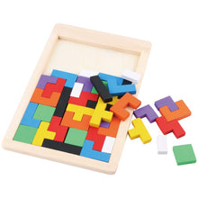 Load image into Gallery viewer, Wooden Tetris Puzzle - Educational material - Wood N Toys